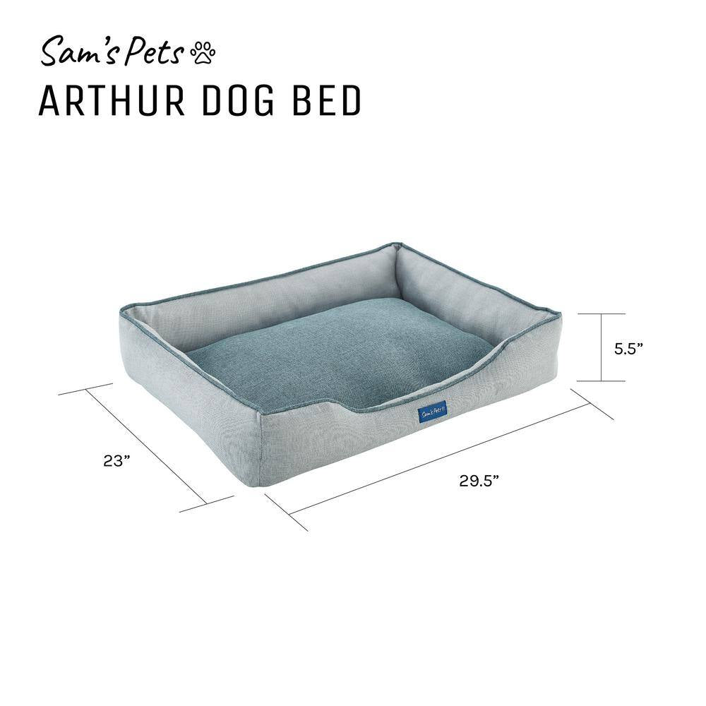 Arthur Medium Gray Dog Bed